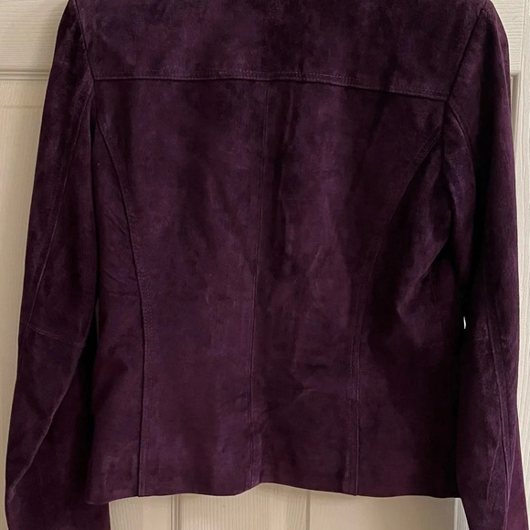 YVONNE MARIE~PURPLE JACKET~100% LEATHER~NWOT~ - Picture 5 of 9